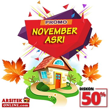 Promo November Asri diskon 50% biaya jasa arsitek online untuk desain rumah berbagai type rumah